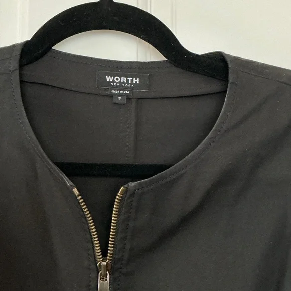 Worth Black Long Sleeve Dress with Belt - Picture 2 of 8